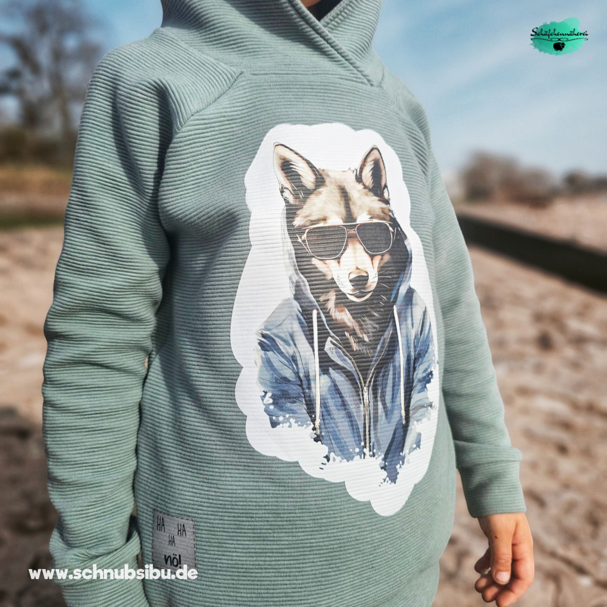 Bügelbild Graffiti Fuchs